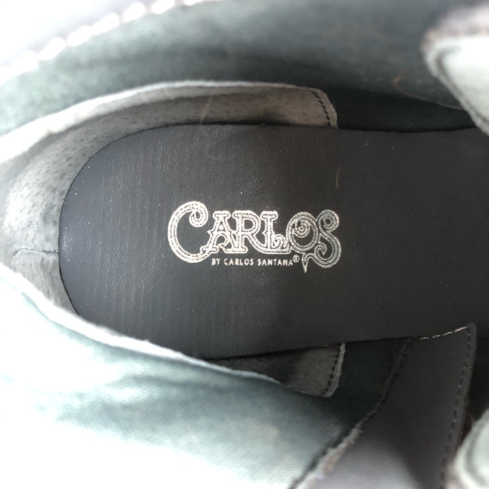 Sz 6 Carlos Santana Gray Suede Boots - Picture 11 of 11